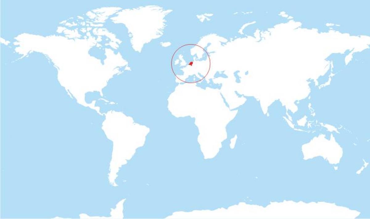 オランダの世界地図 オランダには世界地図 西欧 ヨーロッパ