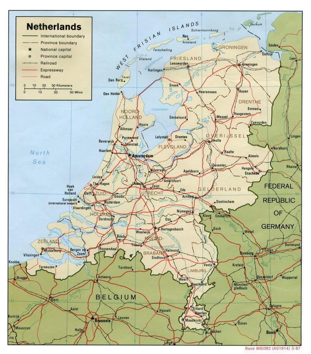 地図のオランダ オランダの地図 西欧 ヨーロッパ