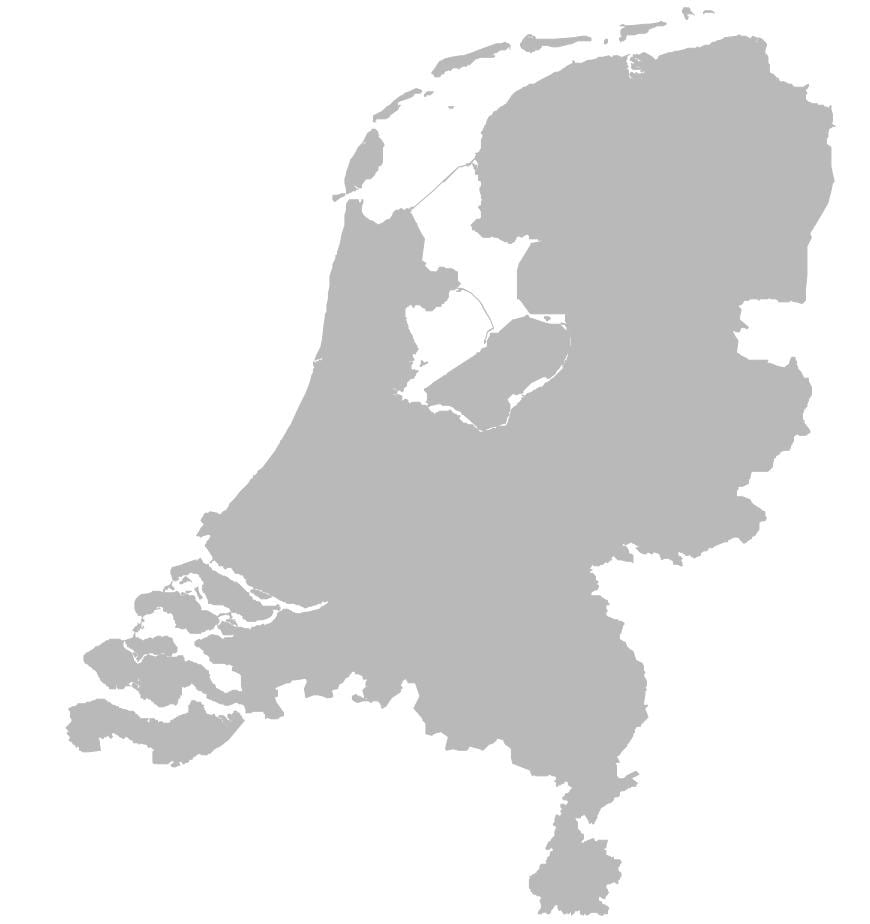 オランダのベクトルの地図
