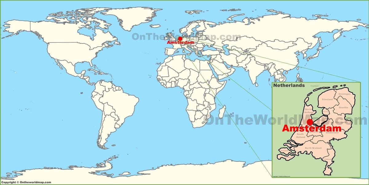 オランダには世界地図