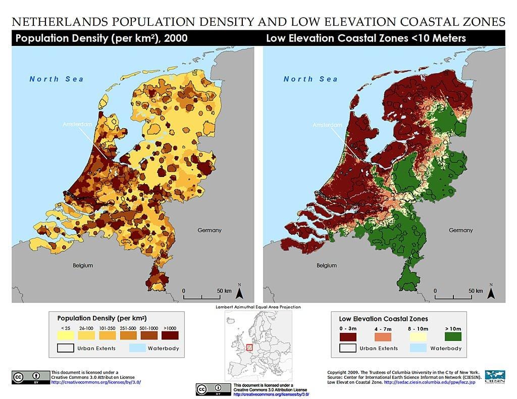 オランダに数値地図
