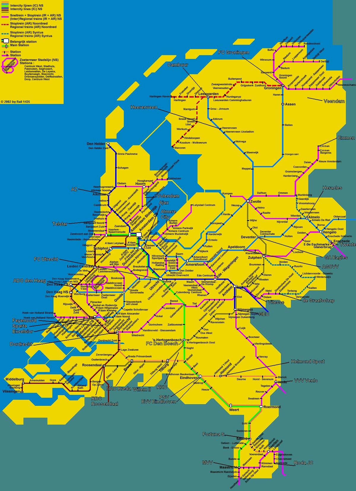 路線図をオランダ