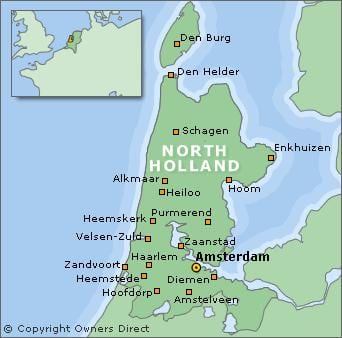地図north Holland