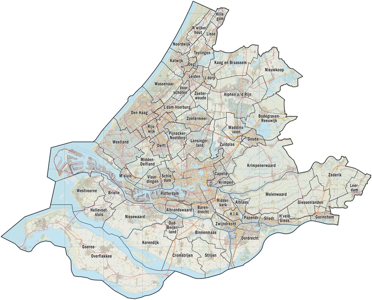 地図south Holland