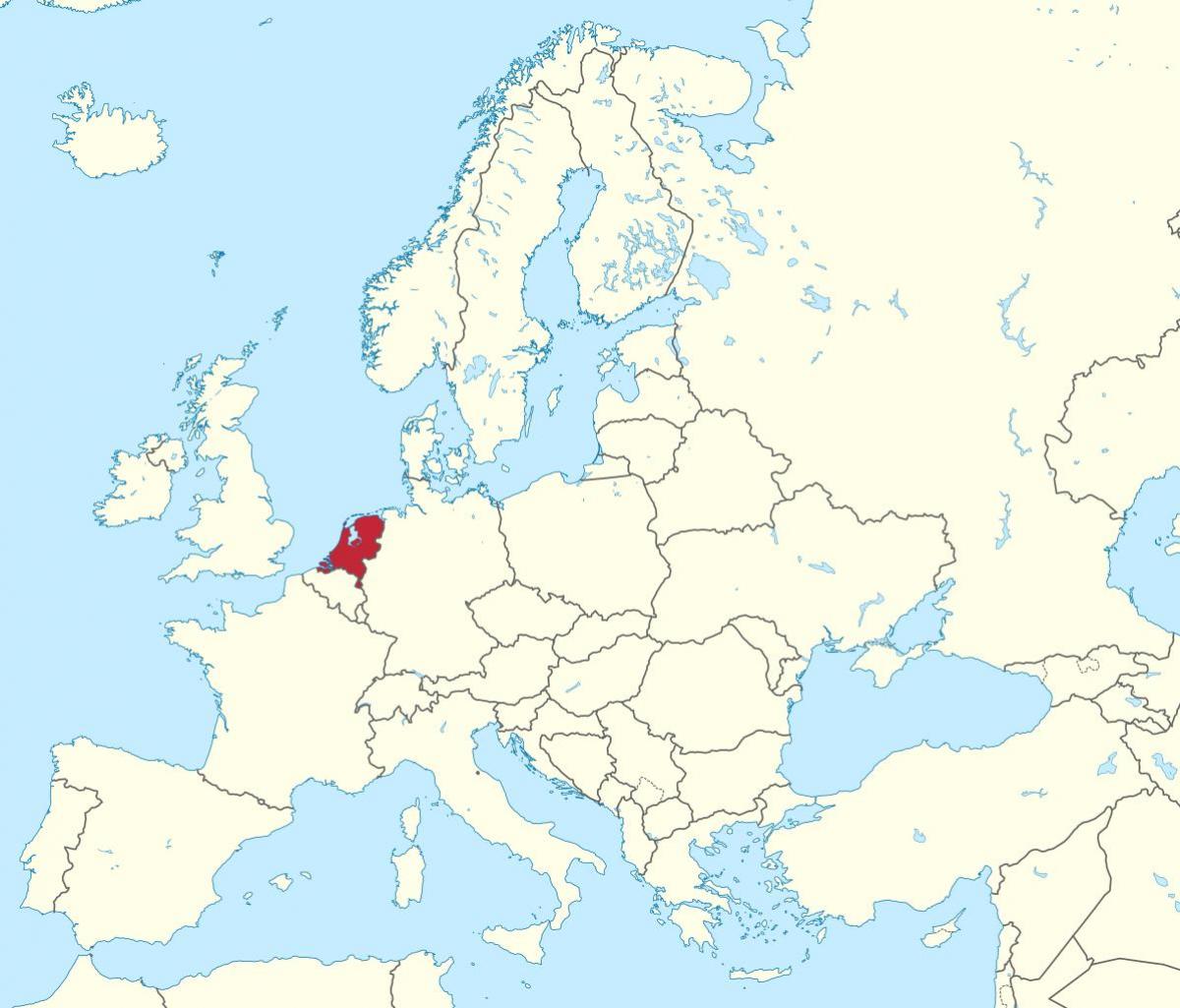 地図の欧州オランダ
