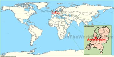 オランダには世界地図