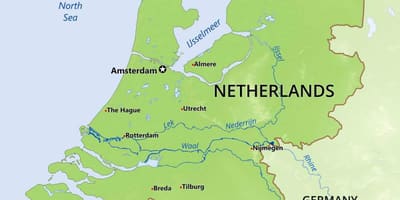 オランダの地理-地図