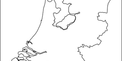 白地図のオランダ