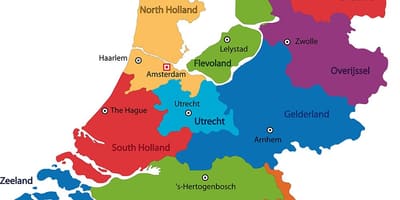 地図のオランダ州