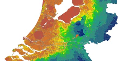 オランダ気候の地図