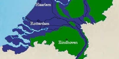 オランダの水の地図