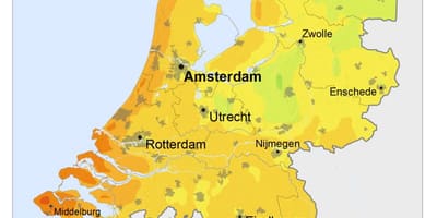 オランダ陽の地図