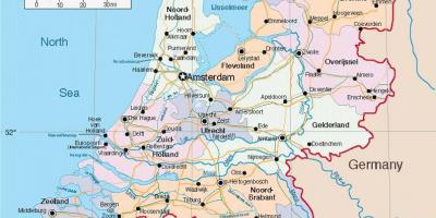 オランダの輸送地図