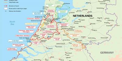 オランダのサイクル路線地図