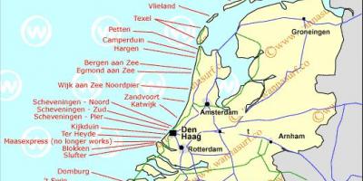 オランダビーチの地図